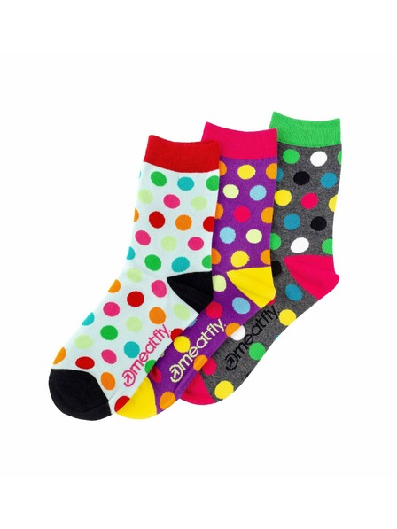 Meatfly Meatfly dámské ponožky Lt. Regular Dots Gift Pack | Mnohobarevná | Velikost