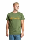 Meatfly Meatfly pánské tričko Striped Logo Olive | Zelená | Velikost S | 100% bavlna