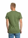 Meatfly Meatfly pánské tričko Striped Logo Olive | Zelená | Velikost S | 100% bavlna