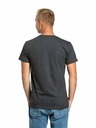 Meatfly Meatfly pánské tričko Striped Logo Charcoal Heather | Šedá | Velikost
