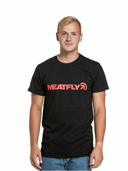 Meatfly Meatfly pánské tričko Logex Red/Black | Červená | Velikost S | 100% bavlna