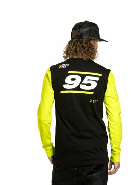 Meatfly Meatfly pánské tričko s dlouhým rukávem Appex Safety Yellow/Black | Žlutá | Velikost