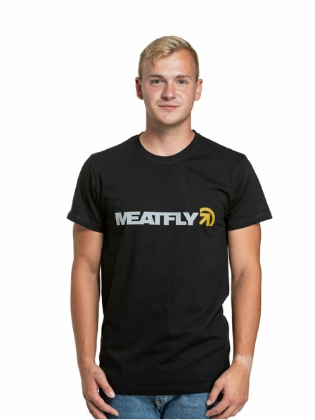 Meatfly Meatfly pánské tričko Logex Grey/Black | Šedá | Velikost S | 100% bavlna