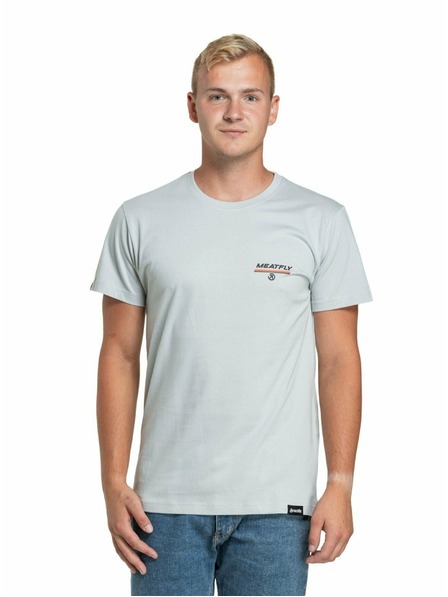 Meatfly Meatfly pánské tričko Racing Spirit Stone | Hnědá | Velikost S | 100% bavlna