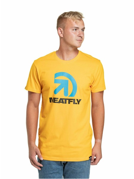 Meatfly Meatfly pánské tričko Dais Deep Yellow | Žlutá | Velikost