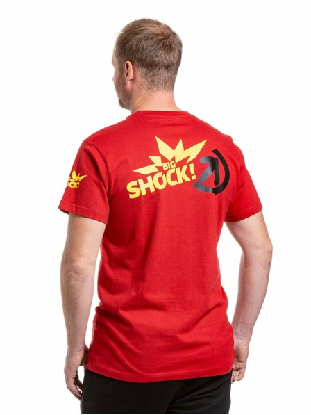 Meatfly Meatfly pánské tričko Big Shock Teamup Dark Red | Červená | Velikost