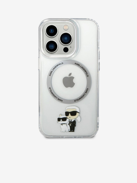 Karl Lagerfeld Karl Lagerfeld IML Karl and Choupette NFT MagSafe Zadní Kryt pro iPhone 14 Pro Max Transparent