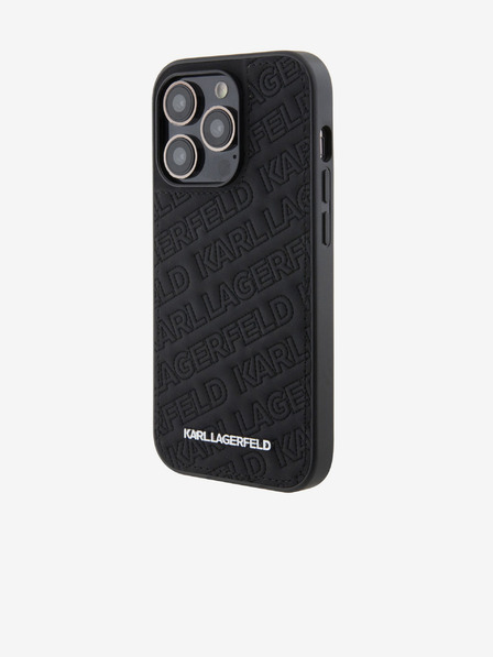 Karl Lagerfeld PU Quilted Pattern Zadní Kryt pro iPhone 15 Pro Max Black Karl Lagerfeld