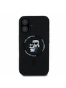 Karl Lagerfeld Karl Lagerfeld Liquid Silicone Karl and Choupette MagSafe Zadní Kryt pro iPhone 16 Black