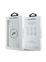 Karl Lagerfeld Karl Lagerfeld Liquid Silicone K&CH Heads MagSafe Zadní Kryt pro iPhone 16 Beige
