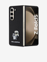 Karl Lagerfeld Karl Lagerfeld PU Saffiano Karl and Choupette NFT Zadní Kryt pro Samsung Galaxy Z Fold 5 Black