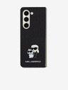 Karl Lagerfeld Karl Lagerfeld PU Saffiano Karl and Choupette NFT Zadní Kryt pro Samsung Galaxy Z Fold 5 Black