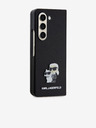 Karl Lagerfeld Karl Lagerfeld PU Saffiano Karl and Choupette NFT Zadní Kryt pro Samsung Galaxy Z Fold 5 Black
