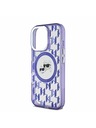 Karl Lagerfeld Karl Lagerfeld IML Monogram K&CH Heads MagSafe Zadní Kryt pro iPhone 16 Pro Purple