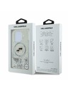 Karl Lagerfeld Karl Lagerfeld Liquid Glitter Karl and Choupette Heads MagSafe Zadní Kryt pro iPhone 16 Pro Max Transparent