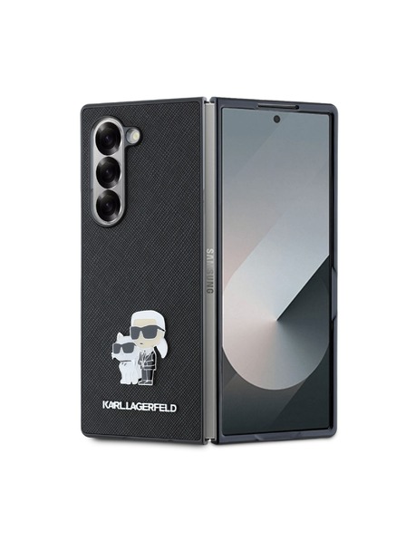 Karl Lagerfeld Karl Lagerfeld PU Saffiano Karl and Choupette Zadní Kryt pro Samsung Galaxy Z Fold 6 Black