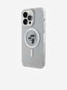Karl Lagerfeld Karl Lagerfeld IML Glitter Karl and Choupette MagSafe Zadní Kryt pro iPhone 15 Pro Max Transparent