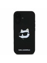 Karl Lagerfeld Karl Lagerfeld Liquid Silicone Choupette Head MagSafe Zadní Kryt pro iPhone 16 Black