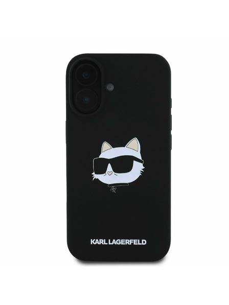 Karl Lagerfeld Karl Lagerfeld Liquid Silicone Choupette Head MagSafe Zadní Kryt pro iPhone 16 Black