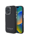 Karl Lagerfeld Karl Lagerfeld Grained PU Hotel RSG Zadní Kryt pro iPhone 16 Pro Black