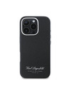 Karl Lagerfeld Karl Lagerfeld Grained PU Hotel RSG Zadní Kryt pro iPhone 16 Pro Black
