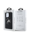 Karl Lagerfeld Karl Lagerfeld Liquid Silicone K&CH Heads MagSafe Zadní Kryt pro iPhone 16 Pro Max Black