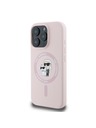 Karl Lagerfeld Karl Lagerfeld Liquid Silicone Karl and Choupette MagSafe Zadní Kryt pro iPhone 16 Pro Pink
