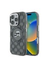 Karl Lagerfeld Karl Lagerfeld IML Monogram K&CH Heads MagSafe Zadní Kryt pro iPhone 16 Pro Max Black