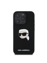 Karl Lagerfeld Karl Lagerfeld Liquid Silicone Karl Head MagSafe Zadní Kryt pro iPhone 16 Pro Max Black
