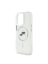Karl Lagerfeld Karl Lagerfeld IML K&CH Heads Metal Frame MagSafe Zadní Kryt pro iPhone 16 Pro Max Transparent
