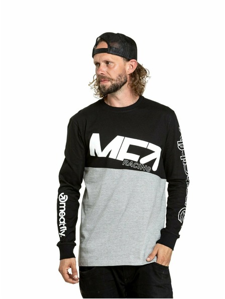 Meatfly Meatfly pánské tričko s dlouhým rukávem Judgement Racing Grey | Šedá | Velikost