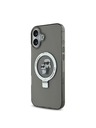 Karl Lagerfeld Karl Lagerfeld Ringstand Karl and Choupette MagSafe Zadní Kryt pro iPhone 16 Black