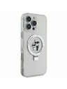 Karl Lagerfeld Karl Lagerfeld Ringstand Karl and Choupette MagSafe Zadní Kryt pro iPhone 16 Pro White
