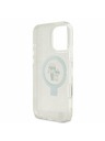 Karl Lagerfeld Karl Lagerfeld Ringstand Karl and Choupette MagSafe Zadní Kryt pro iPhone 16 Pro White