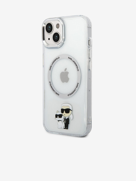 Karl Lagerfeld Karl Lagerfeld IML Karl and Choupette NFT MagSafe Zadní Kryt pro iPhone 14 Transparent