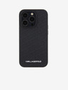 Karl Lagerfeld Karl Lagerfeld PU Quilted Pattern Zadní Kryt pro iPhone 15 Pro Black