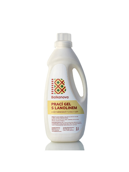 Balkanova Prací gel s lanolinem na vlnu 1000 ml s vůní balkánských horských bylin