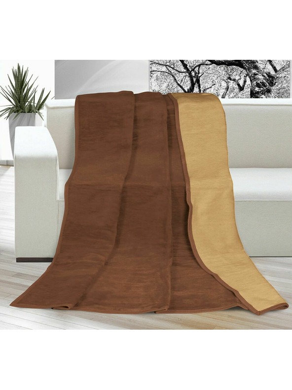 Bellatex Deka jednobarevná 150x200cm čokoládová / oříšková