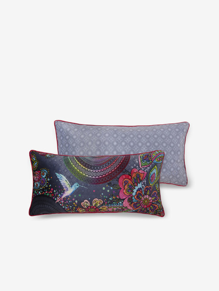Hip Bedding 60 x 30 cm - Šedý vzorovaný oboustranný sametový polštář Hip Bedding Iniga