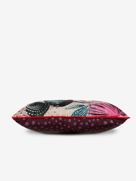 Hip Bedding Fialový vzorovaný oboustranný polštář s výplní Hip Bedding Sirke