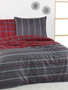 Kvalitex Francouzské bavlněné povlečení DELUX 220x200, 70x90cm CAMPUS šedé
