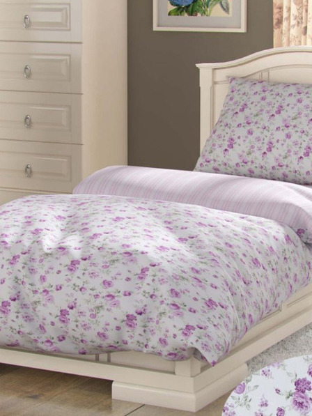 Kvalitex Prodloužené bavlněné povlečení PROVENCE COLLECTION 140x220, 70x90cm VIENTO růžové