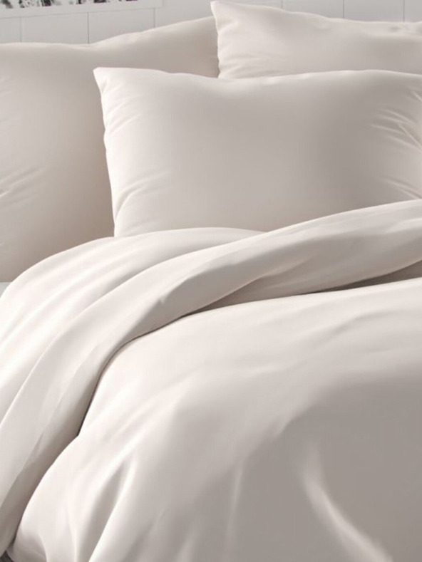 Kvalitex Saténové francouzské povlečení LUXURY COLLECTION 1+2, 220x200, 70x90cm bílé