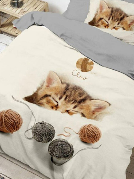 Kvalitex 3D povlečení 140x200, 70x90cm Kitten