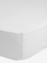 Good Morning 140 x 200 cm - Bílé elastické žerzejové prostěradlo Good Morning