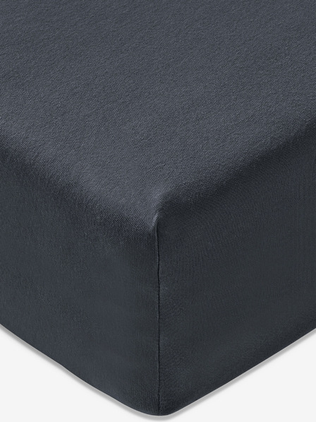 JOOP! 100x200 Tmavě šedé elastické žerzejové prostěradlo JOOP!