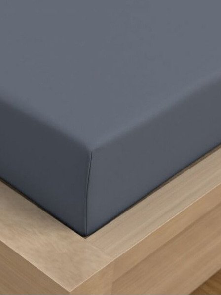 Kvalitex Saténové prostěradlo Luxury Collection 220x200cm tmavě šedé Kvalitex