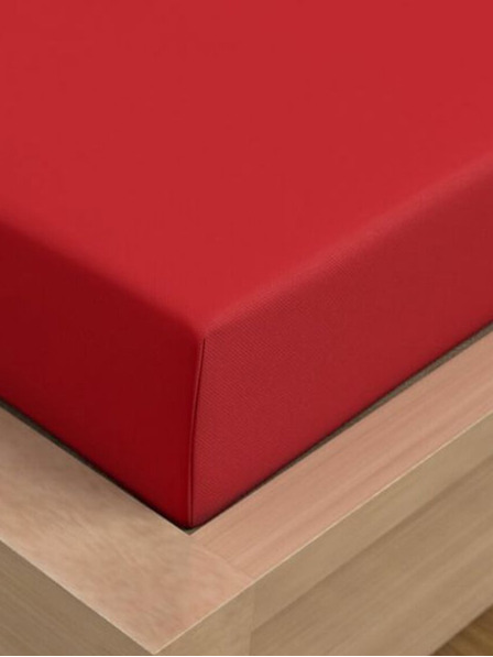 Kvalitex Saténové prostěradlo Luxury Collection 220x200cm červené Kvalitex