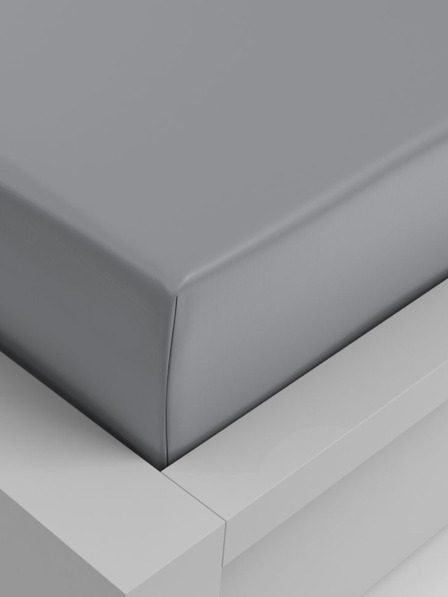 Kvalitex Napínací prostěradlo viskóza 100x200cm světle šedé
