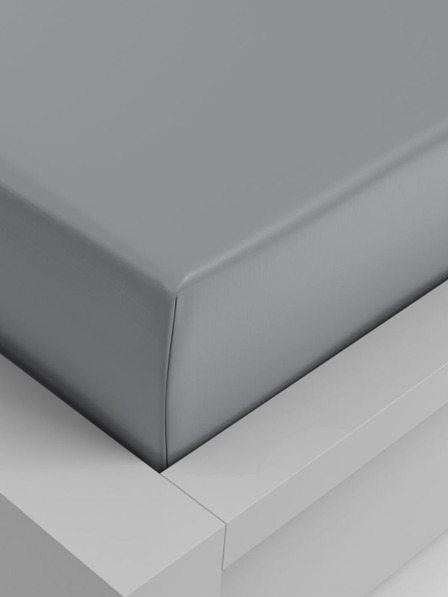 Kvalitex Napínací prostěradlo viskóza 90x200cm světle šedé Kvalitex